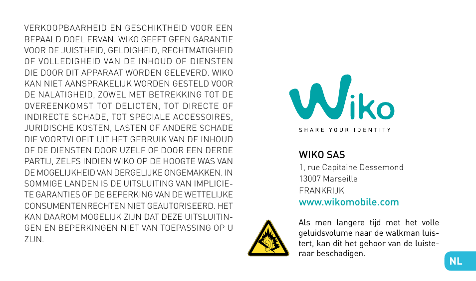Snelstartgids | Wiko STAIRWAY User Manual | Page 137 / 180