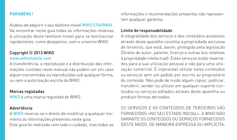 Wiko STAIRWAY User Manual | Page 92 / 180
