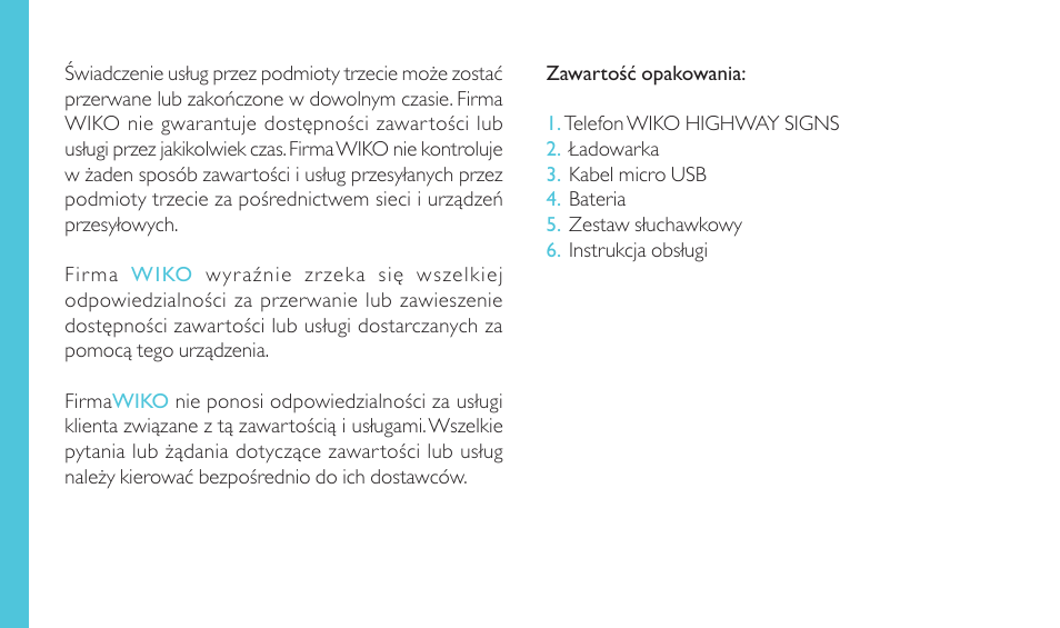 Wiko HIGHWAY SIGNS User Manual | Page 196 / 218