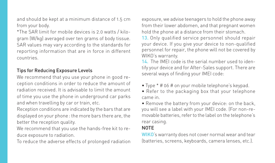 Wiko HIGHWAY SIGNS User Manual | Page 22 / 218
