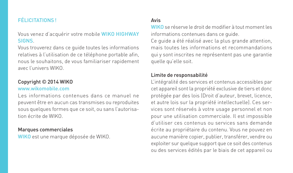 Wiko HIGHWAY SIGNS User Manual | Page 28 / 218