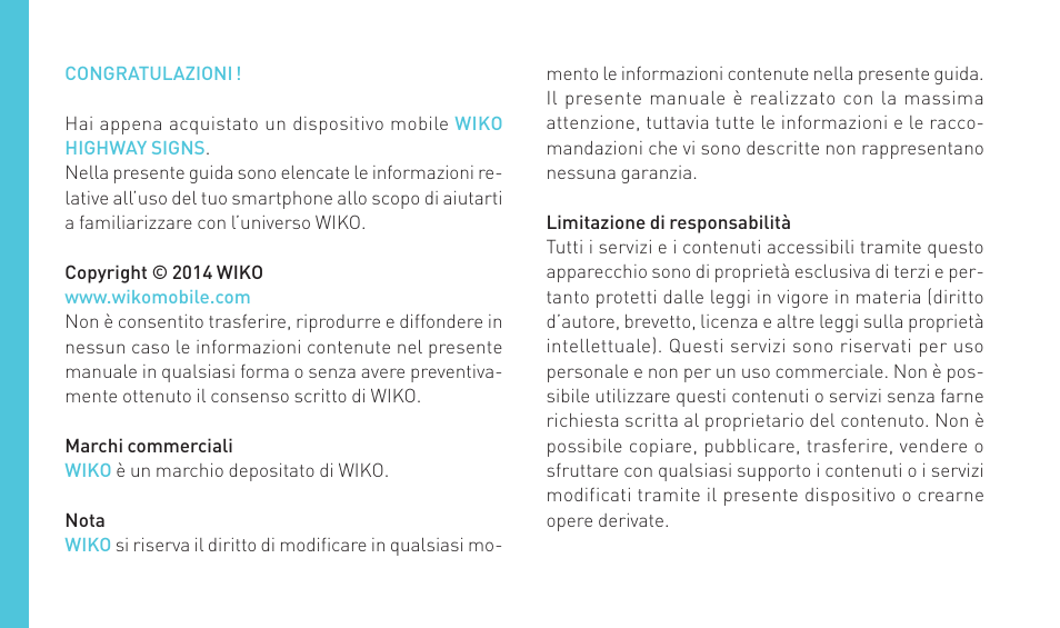 Wiko HIGHWAY SIGNS User Manual | Page 52 / 218