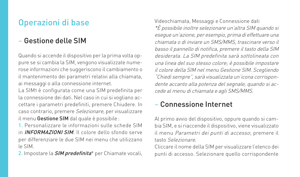 Operazioni di base | Wiko HIGHWAY SIGNS User Manual | Page 60 / 218