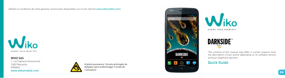 Quick guide | Wiko DARKSIDE User Manual | Page 14 / 97