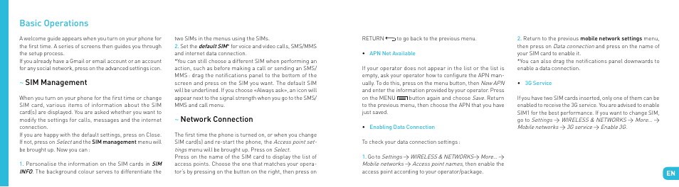 Basic operations | Wiko DARKSIDE User Manual | Page 19 / 97
