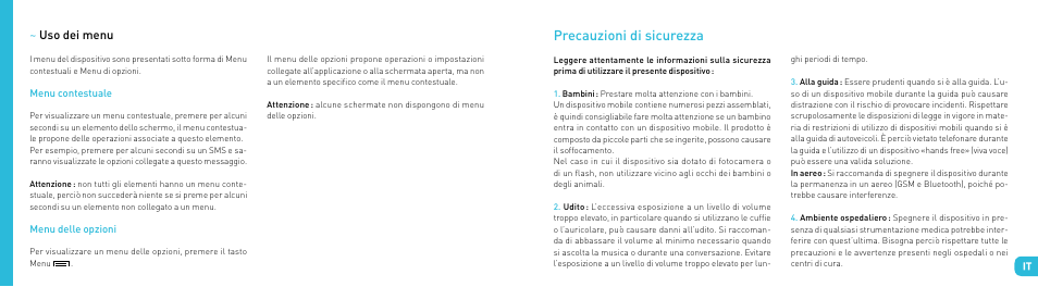 Precauzioni di sicurezza | Wiko DARKSIDE User Manual | Page 33 / 97