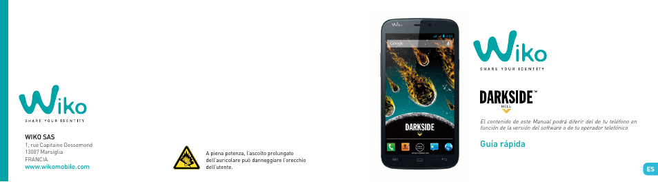 Guía rapidá, Guía rápida | Wiko DARKSIDE User Manual | Page 38 / 97