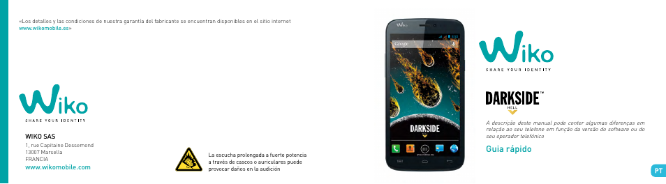 Guia rápido | Wiko DARKSIDE User Manual | Page 50 / 97