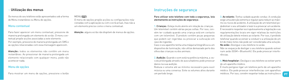 Instruções de segurança | Wiko DARKSIDE User Manual | Page 57 / 97
