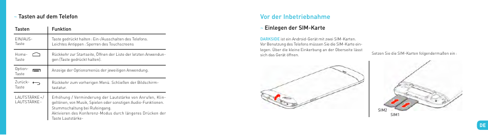 Vor der inbetriebnahme | Wiko DARKSIDE User Manual | Page 65 / 97