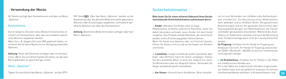 Sicherheitshinweise | Wiko DARKSIDE User Manual | Page 69 / 97