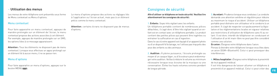 Consignes de sécurité | Wiko DARKSIDE User Manual | Page 9 / 97