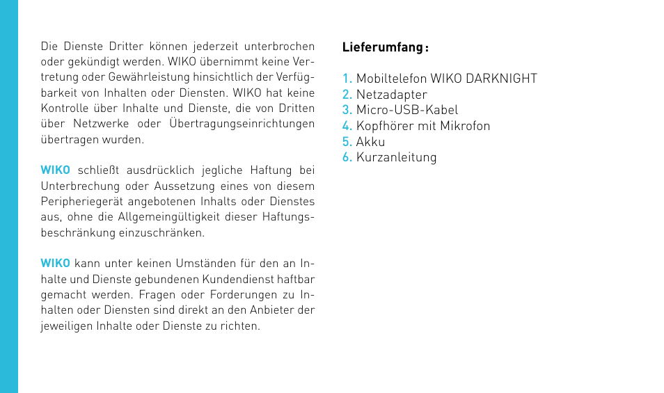 Wiko DARKNIGHT User Manual | Page 126 / 194