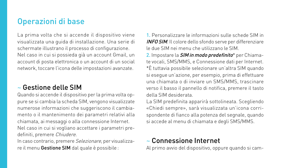Operazioni di base | Wiko DARKNIGHT User Manual | Page 60 / 194