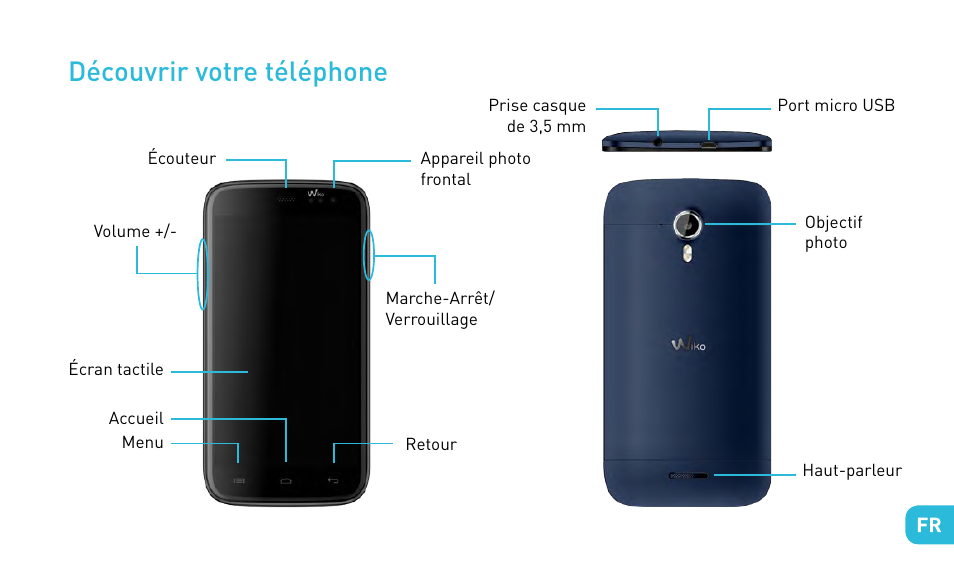 Découvrir votre téléphone | Wiko DARKNIGHT User Manual | Page 7 / 194
