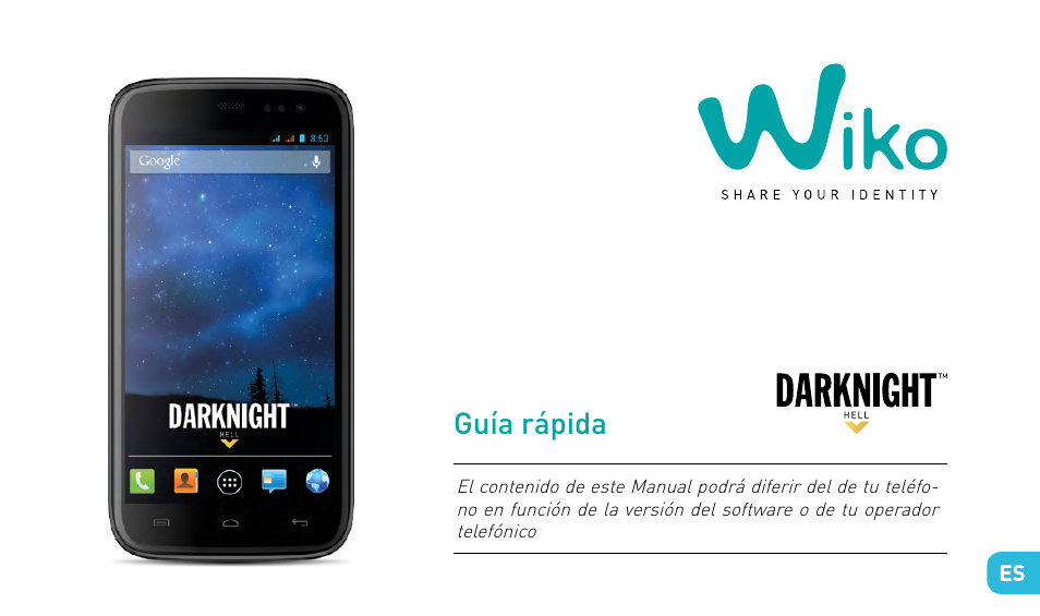 Guía rápida | Wiko DARKNIGHT User Manual | Page 75 / 194