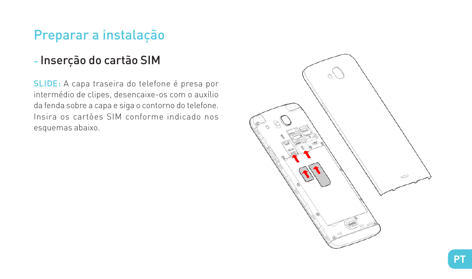 Preparar a instalação | Wiko SLIDE User Manual | Page 113 / 210