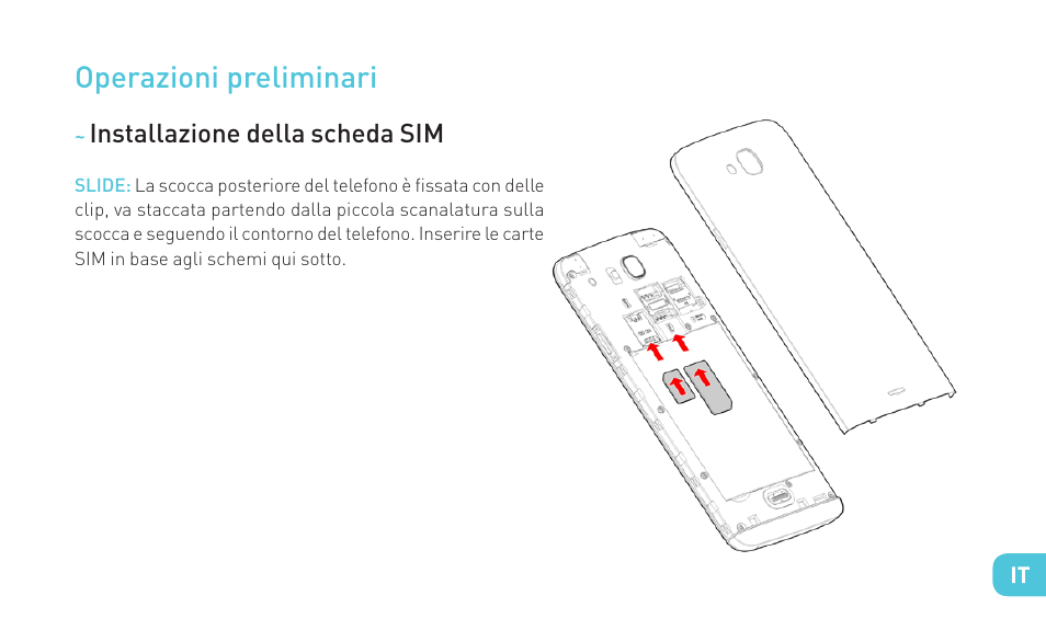 Operazioni preliminari | Wiko SLIDE User Manual | Page 61 / 210