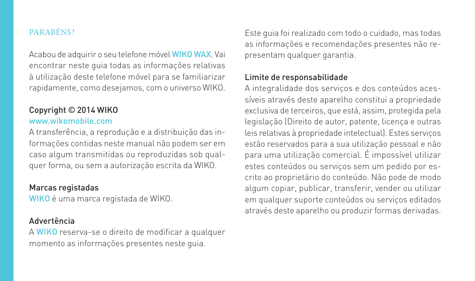 Wiko WAX 4G User Manual | Page 100 / 194