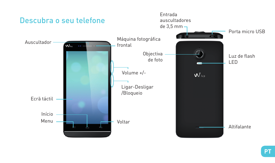 Descubra o seu telefone | Wiko WAX 4G User Manual | Page 103 / 194