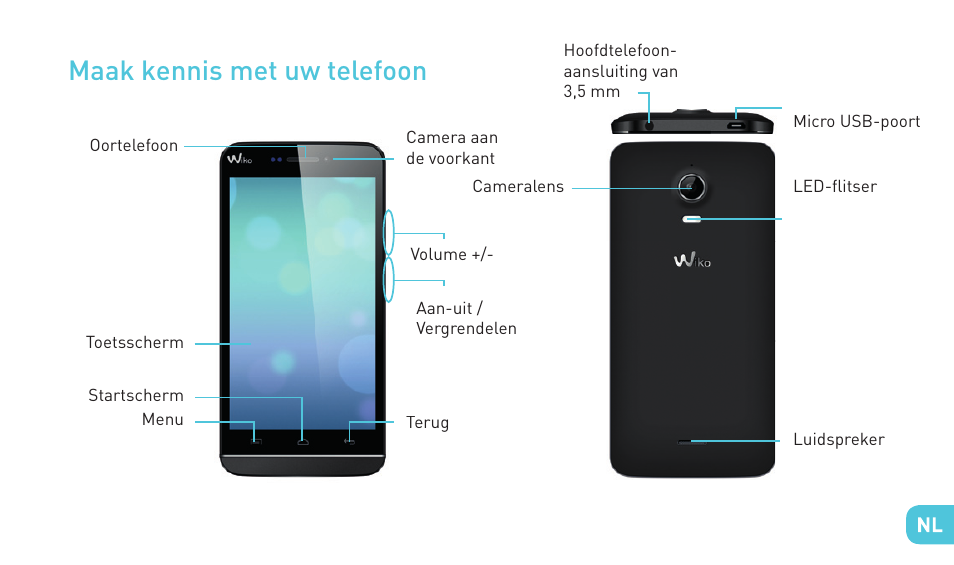 Maak kennis met uw telefoon | Wiko WAX 4G User Manual | Page 151 / 194