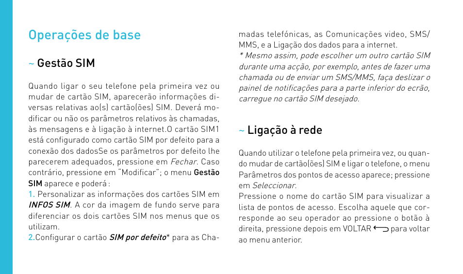 Operações de base | Wiko FIZZ User Manual | Page 118 / 210