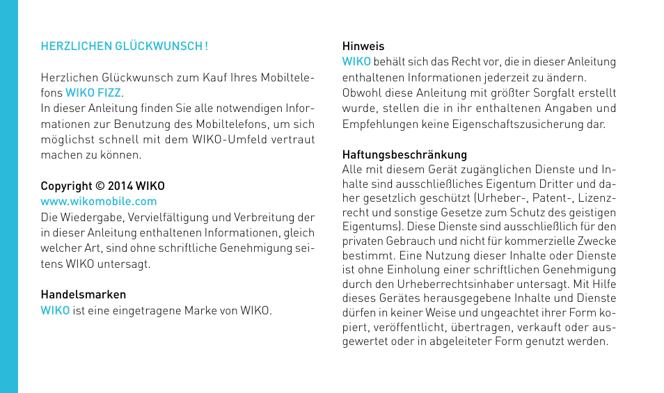 Wiko FIZZ User Manual | Page 134 / 210