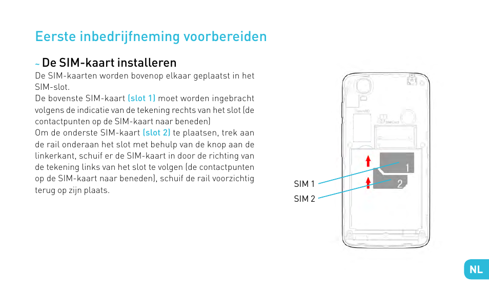 Eerste inbedrijfneming voorbereiden | Wiko FIZZ User Manual | Page 165 / 210