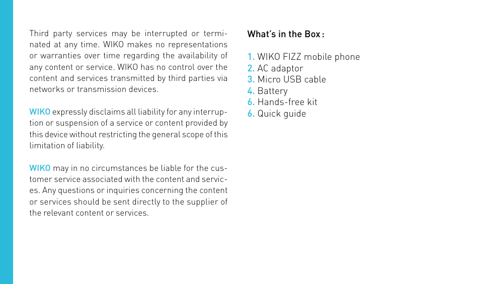 Wiko FIZZ User Manual | Page 32 / 210