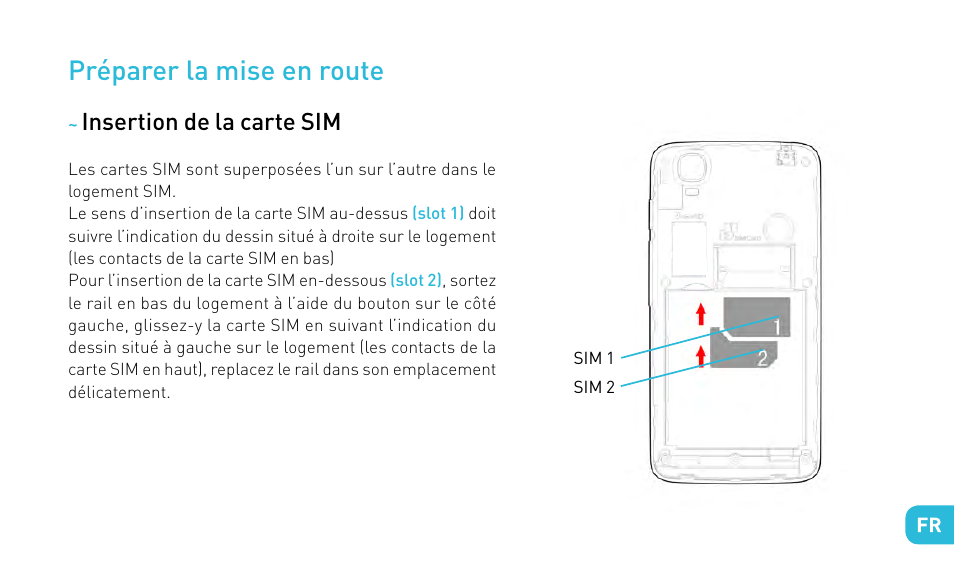 Préparer la mise en route | Wiko FIZZ User Manual | Page 9 / 210