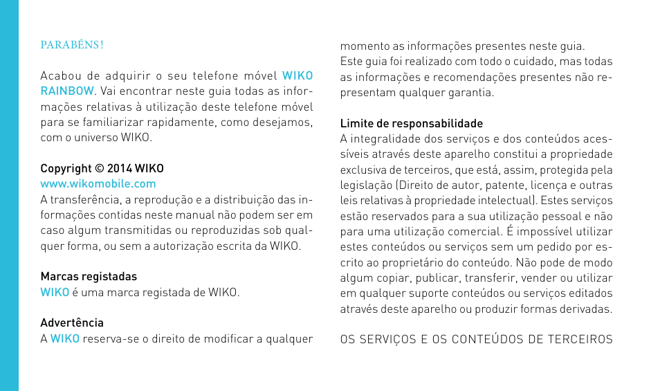 Wiko RAINBOW User Manual | Page 100 / 194