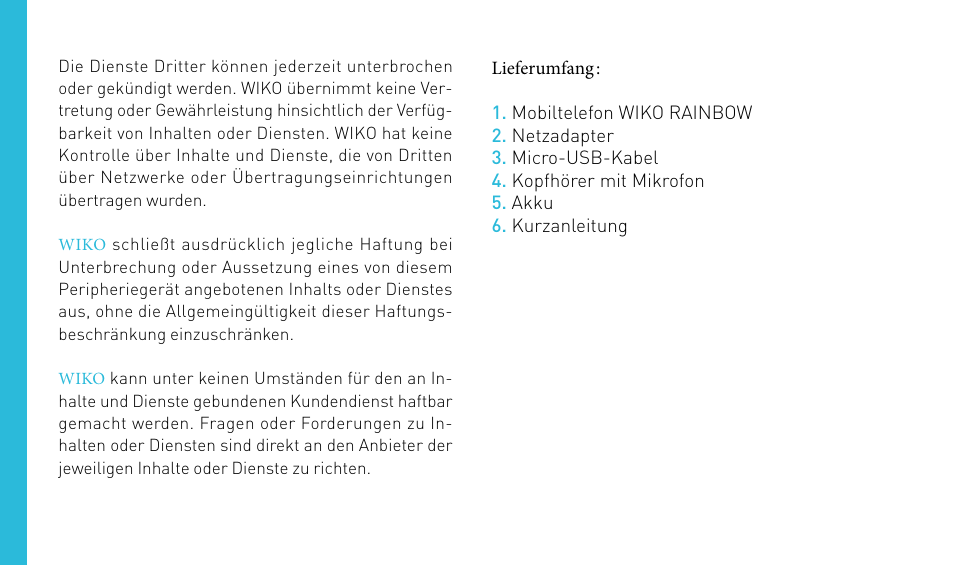 Wiko RAINBOW User Manual | Page 126 / 194