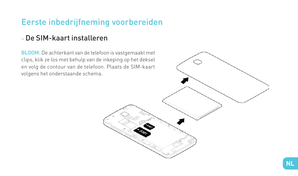 Eerste inbedrijfneming voorbereiden | Wiko BLOOM User Manual | Page 165 / 236