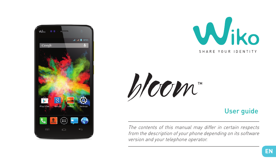 User guide | Wiko BLOOM User Manual | Page 3 / 236