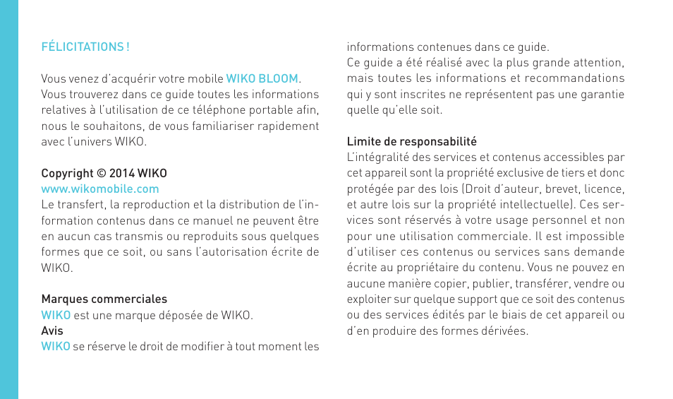 Wiko BLOOM User Manual | Page 30 / 236