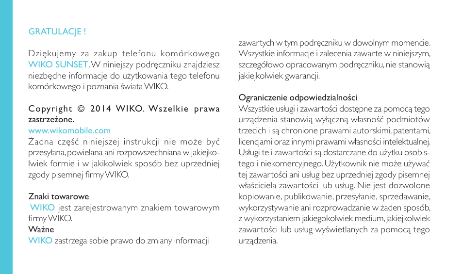 Wiko SUNSET User Manual | Page 210 / 235