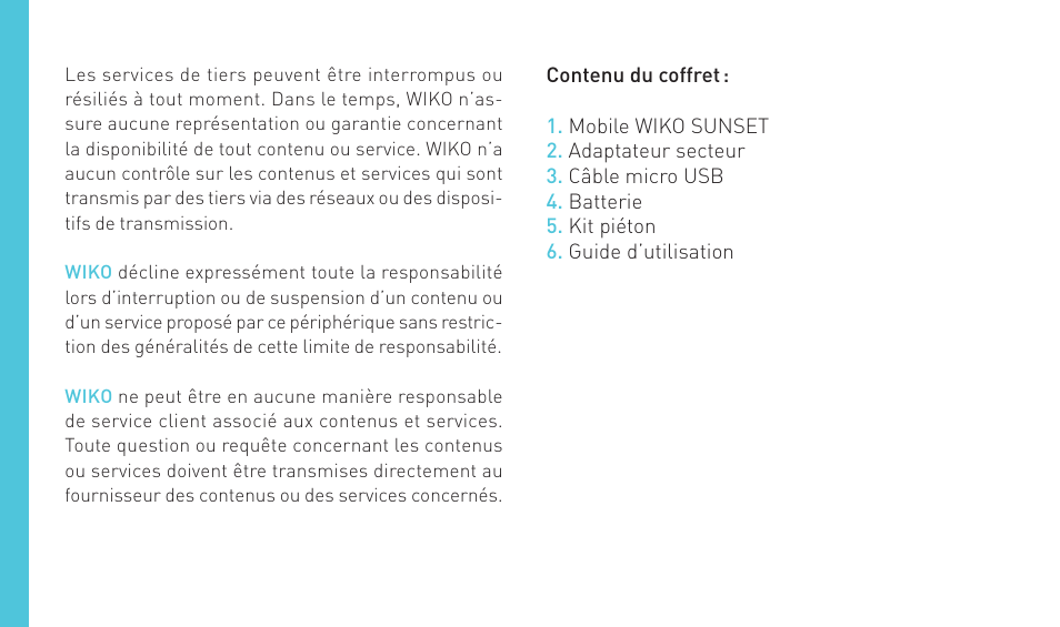 Wiko SUNSET User Manual | Page 32 / 235