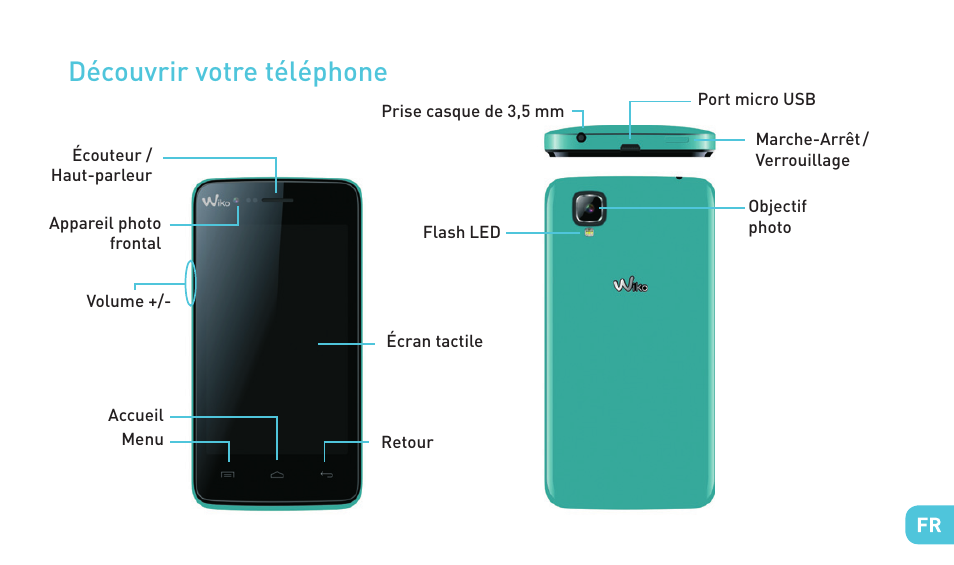 Découvrir votre téléphone | Wiko SUNSET User Manual | Page 33 / 235