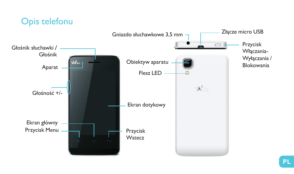 Opis telefonu | Wiko GOA User Manual | Page 213 / 235