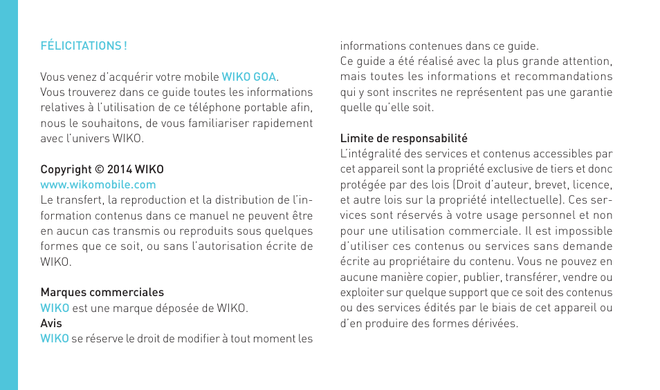 Wiko GOA User Manual | Page 30 / 235