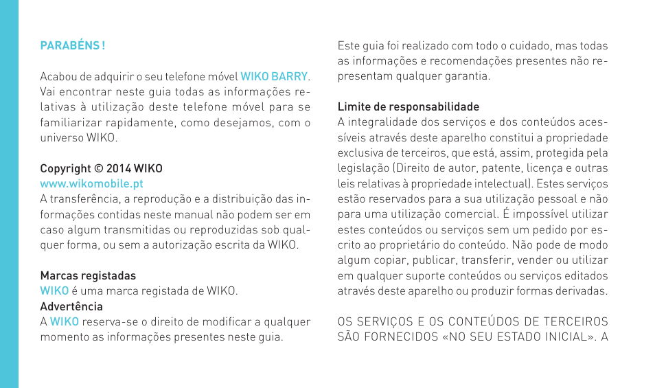 Wiko BARRY User Manual | Page 100 / 194