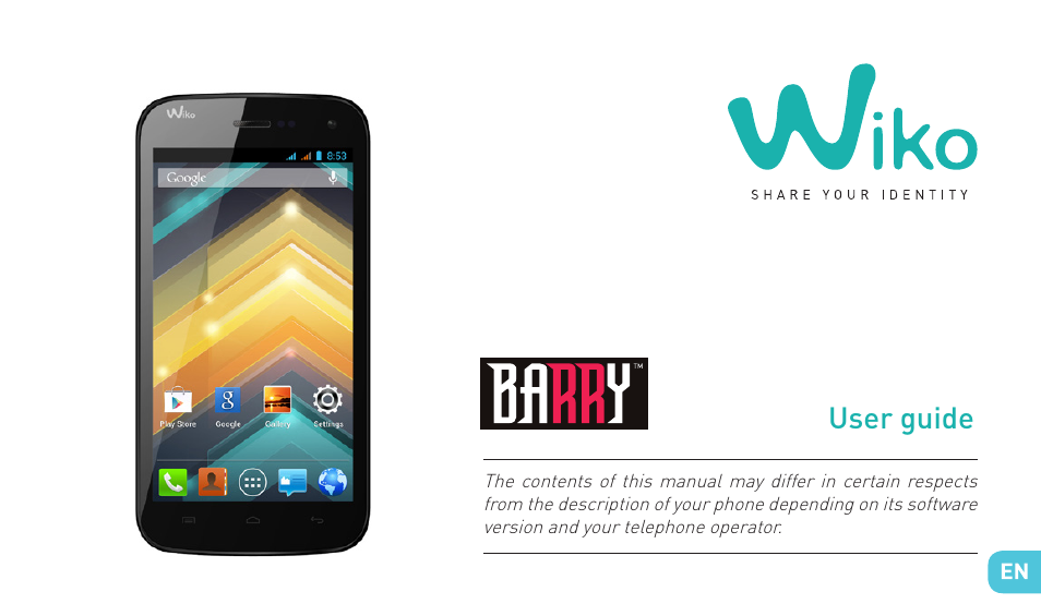 User guide | Wiko BARRY User Manual | Page 27 / 194