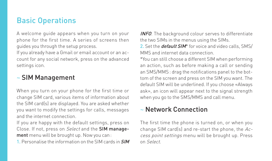 Basic operations | Wiko BARRY User Manual | Page 36 / 194