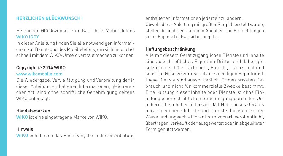 Wiko IGGY User Manual | Page 124 / 194
