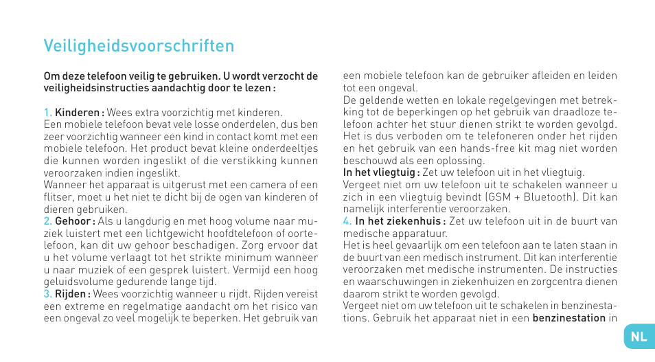 Veiligheidsvoorschriften | Wiko IGGY User Manual | Page 161 / 194
