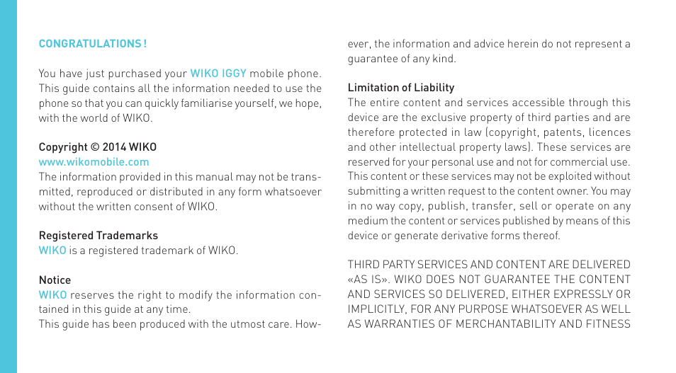 Wiko IGGY User Manual | Page 28 / 194