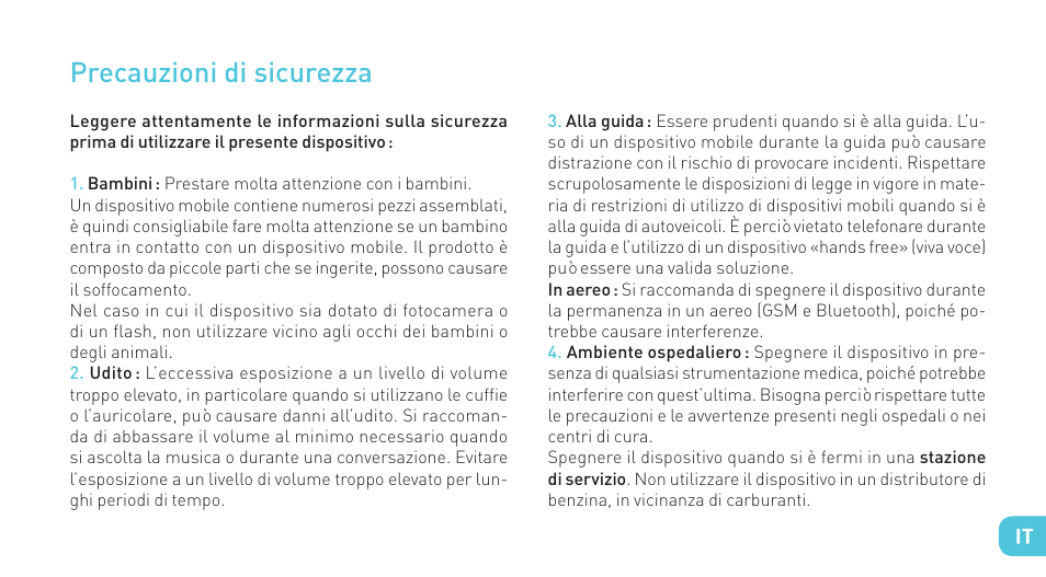 Precauzioni di sicurezza | Wiko IGGY User Manual | Page 65 / 194