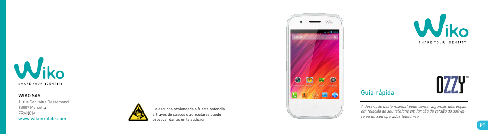 Guia rápido, Guia rápida | Wiko OZZY User Manual | Page 50 / 98