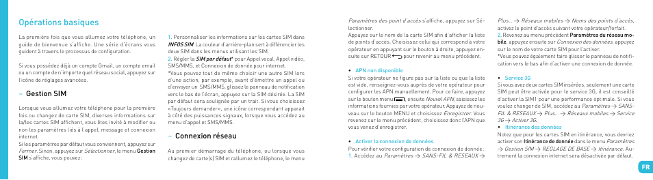 Opérations basiques | Wiko OZZY User Manual | Page 7 / 98