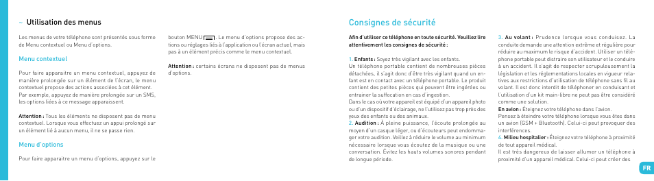 Consignes de sécurité | Wiko OZZY User Manual | Page 9 / 98